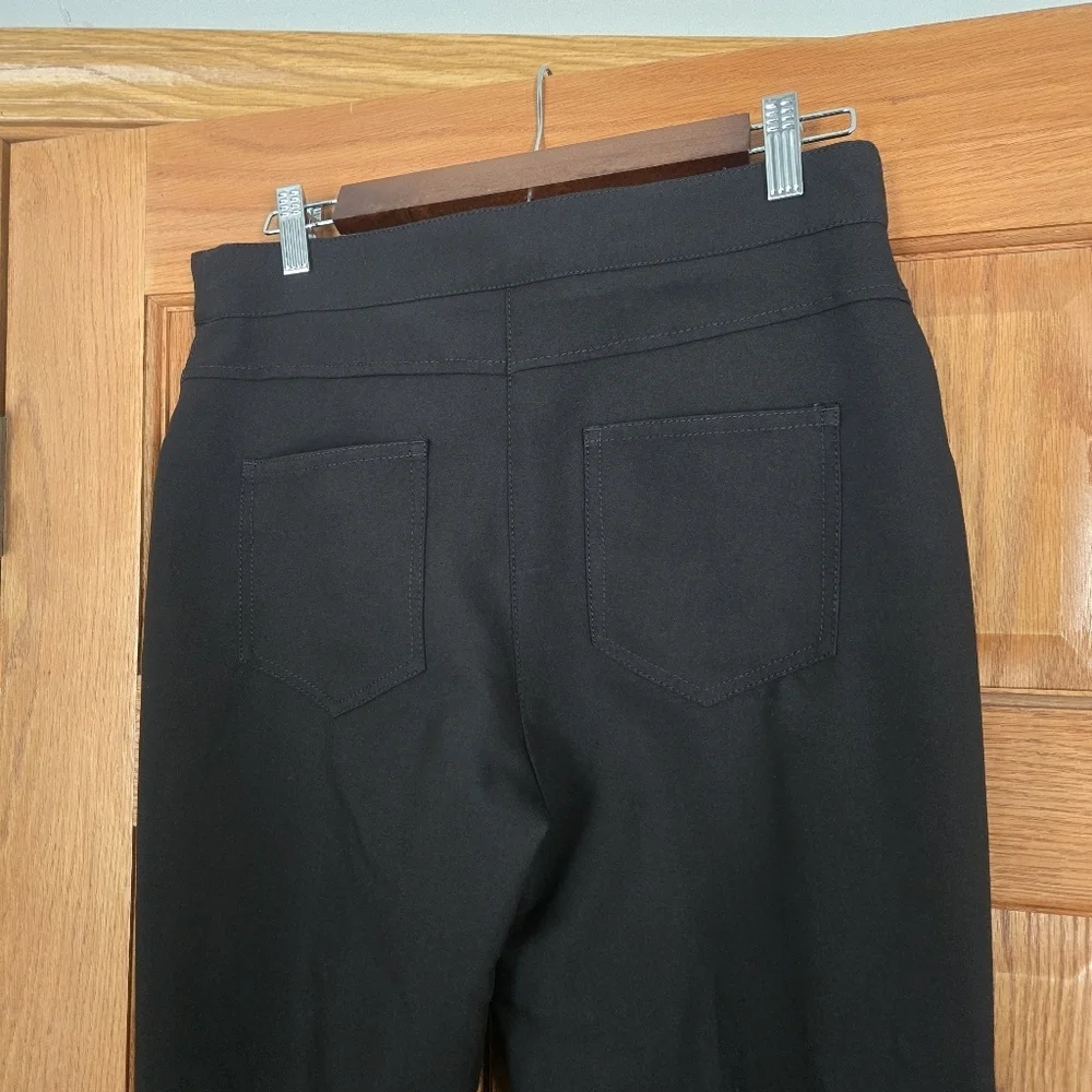ZARA Black Flared Dress pants With Gold Buttons Size USA Medium
